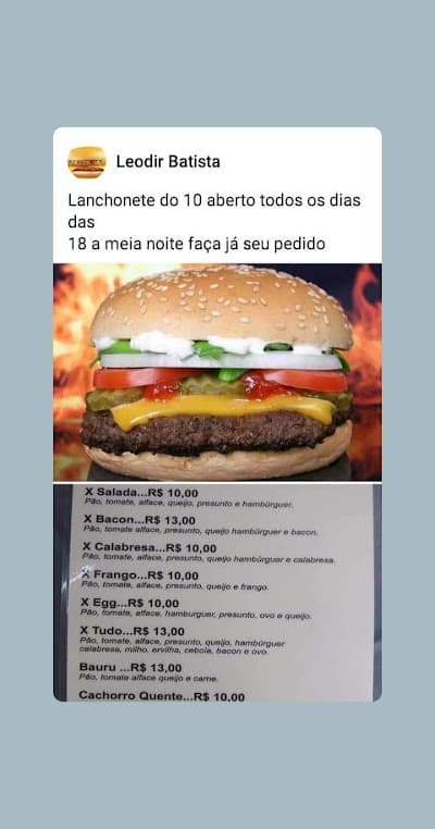 LANCHONETE E PIZZARIA DO 10 - Foto 3